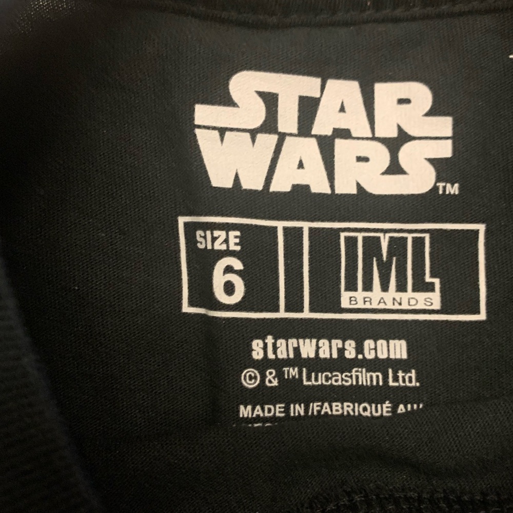 Star Wars Darth Vader T-Shirt Size 6 - Picture 2 of 2
